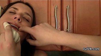 Teen tries bondage sex