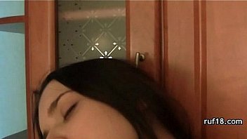 Teen tries bondage sex