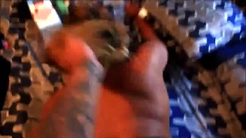 Chocolate gal with big round ass riding cock furiously