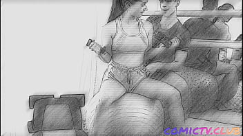 Oliver & willy at the gym