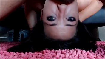 Her parnter fucking her throat hard