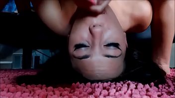 Her parnter fucking her throat hard