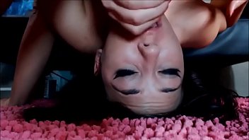 Her parnter fucking her throat hard