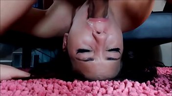 Her parnter fucking her throat hard