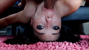 Her parnter fucking her throat hard