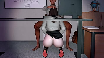 3d horny slut asian whore cheating with big cock and squirting a lot