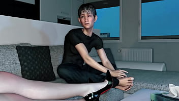 3d horny slut asian whore cheating with big cock and squirting a lot