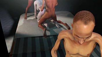 3d horny slut asian whore cheating with big cock and squirting a lot