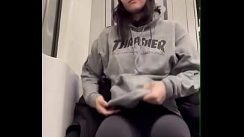 Raw the thrill of edging myself in public an addictive feeling the thought of being caught for being a slut and