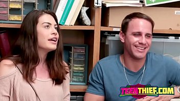 Epic teen brunette got ravaged by a rock hard police dick