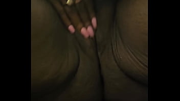 Bf plays with girlfriends older black pussy