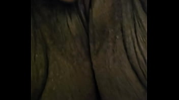 Bf plays with girlfriends older black pussy