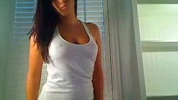 Sexy Young Brunette Strip And Play With Toys thumbnail