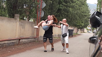 Czech street pickup double penetration with a random girl