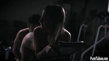 Sexy babe swallowed huge penis