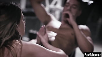 Sexy babe swallowed huge penis