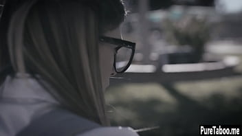 Sexy babe swallowed huge penis