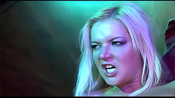 Slutty milf in fishnet stocking riding huge cock