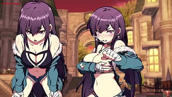 Smoking hot black haired beauty with huge tits gets stripped and fisted