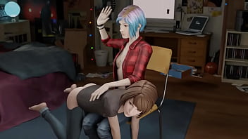 Max Gets Spanked Over The Knee By Chloe Price thumbnail