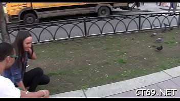 The thick erected cock delivers a lot of orgasms to a filthy slut