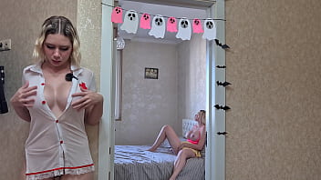 Watching my step sister masturbate – her moans made me so wet