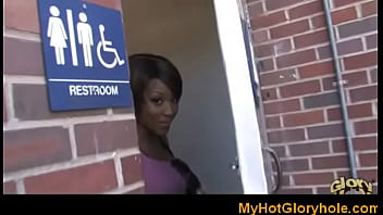 Black girl gloryhole interracial blowjob 12
