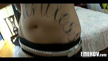 Emo babe with tats 015