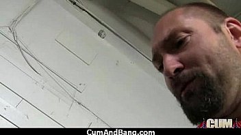 Black chick blows group of white cocks 26