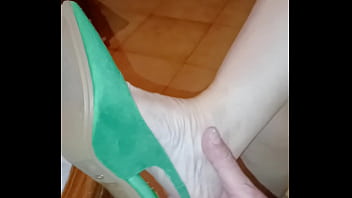 Green shoes sexy