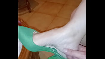 Green shoes sexy