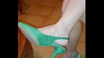 Green shoes sexy