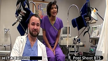 Freshman gets mandatory hitachi orgasm from nurse jackie banes