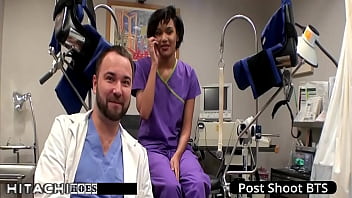 Freshman gets mandatory hitachi orgasm from nurse jackie banes