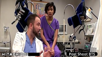 Freshman gets mandatory hitachi orgasm from nurse jackie banes