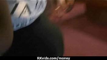 Sexy teen nails her butt on hard dick for cash 20