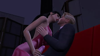 Husband watches asian wife ride a bwc