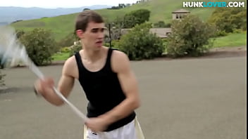 Sixpack Athletic Newbie Masturbating Outdoors thumbnail