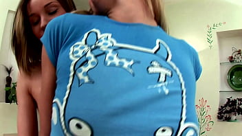 Blonde lesbians break out the strap on to fuck