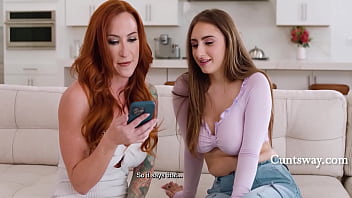 Busty Teen Fucks Her Stepmom After Bonding Over A Quiz thumbnail