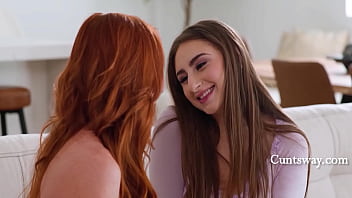 Busty teen fucks her stepmom after bonding over a quiz