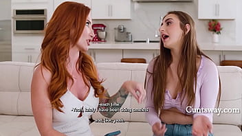 Busty teen fucks her stepmom after bonding over a quiz