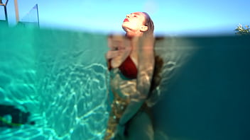 Afternoon with pool and huge cock