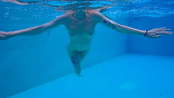 Afternoon with pool and huge cock