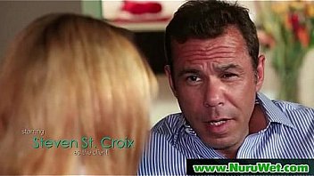 Nuru sex massage with sexy busty masseuse 11