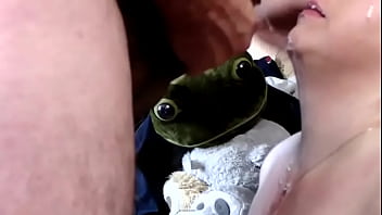 Sexy bbw spanked handcuffed and facialized