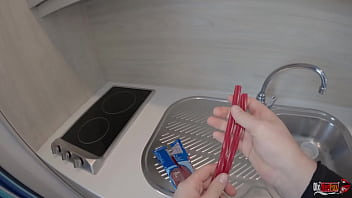 My stepsister got my dick instead of candy and i cum in her mouth