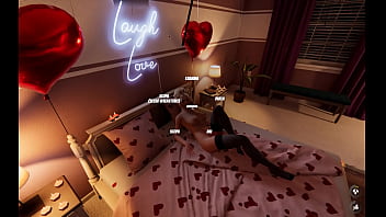 Scopata nel videogioco house party con quella nerd di katherine tettona