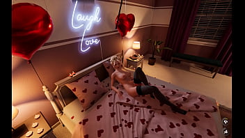 Scopata nel videogioco house party con quella nerd di katherine tettona