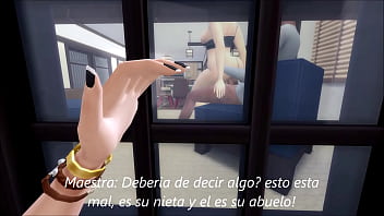 Young teacher fucks an old man